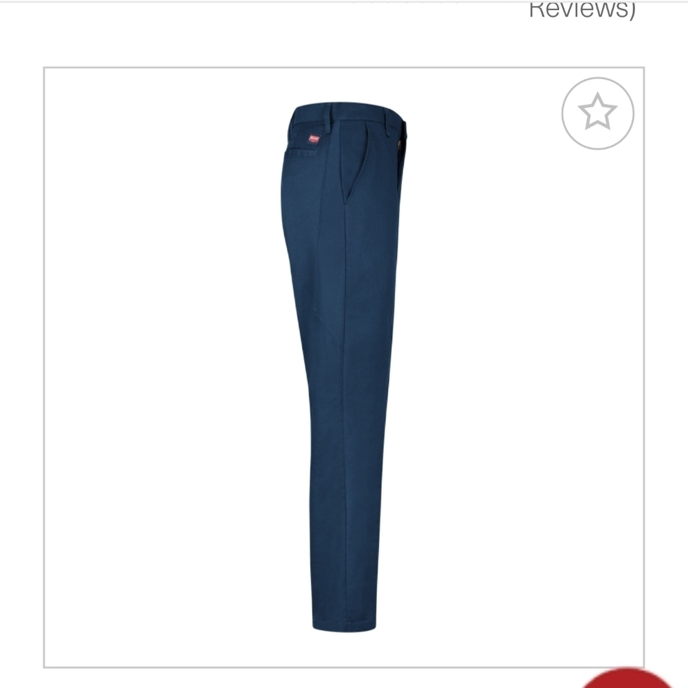 Red Kap navy blue Men work pants 34x30 - Picture 2 of 12